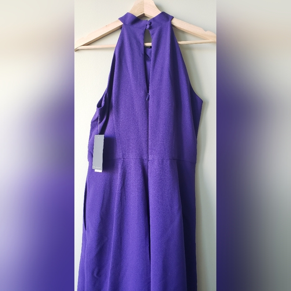Julia Jordan purple wide leg halter top jumpsuit - 6 - Picture 2 of 5